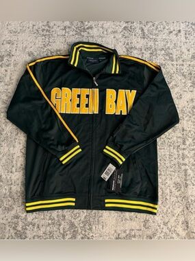 Renegade Green Bay Packers Track Jacket Size Large New With Tags